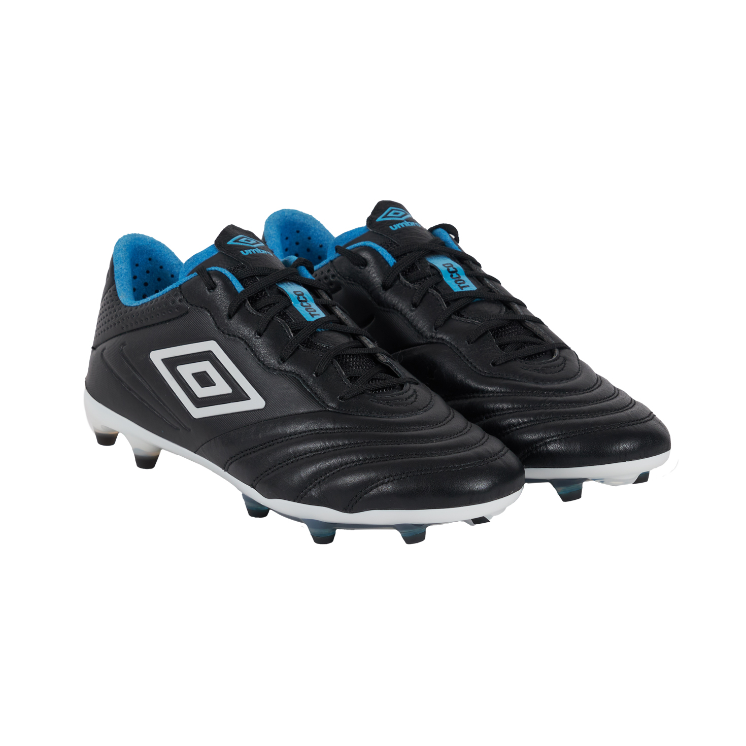 BOTA DE FÚTBOL UMBRO TOCCO III PRO FGBLACK / WHITE / MALIBU BLUE