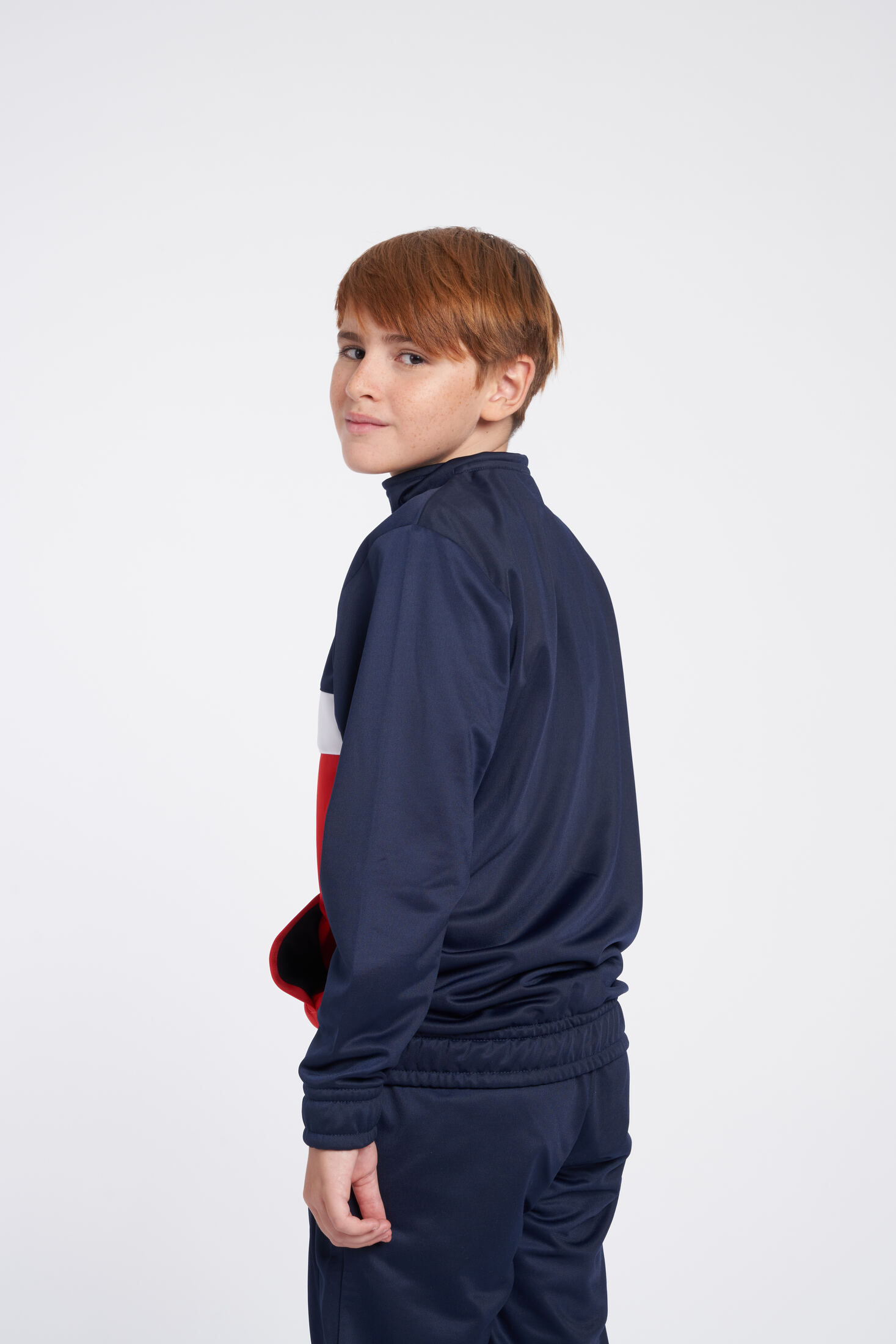 Chaqueta Umbro Fw Sportswear Track Top - Jnrdark Navy / Vermillion / Brilliant White