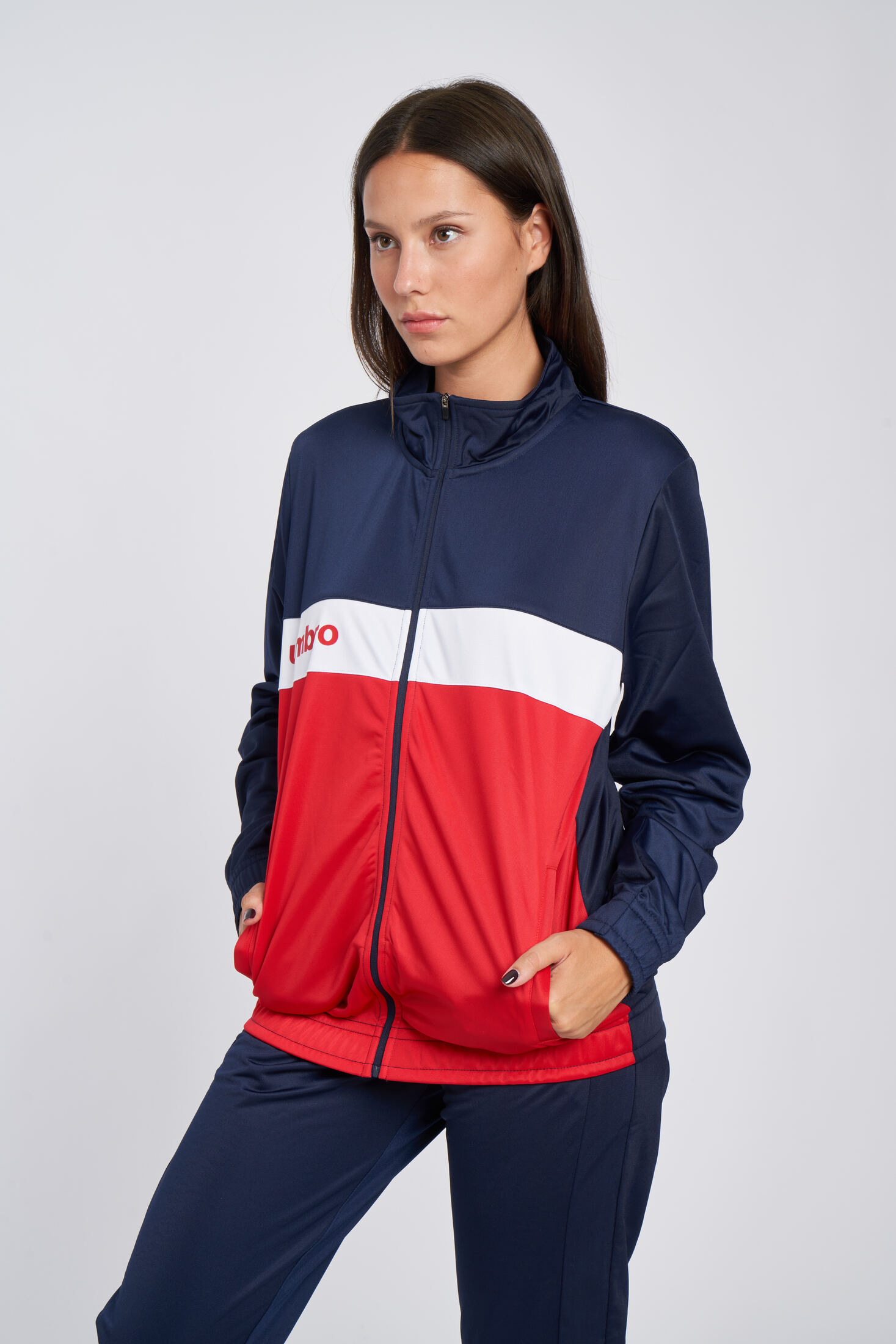 Chaqueta Umbro Fw Sportswear Track Top Dark Navy / Vermillion / Brilliant White