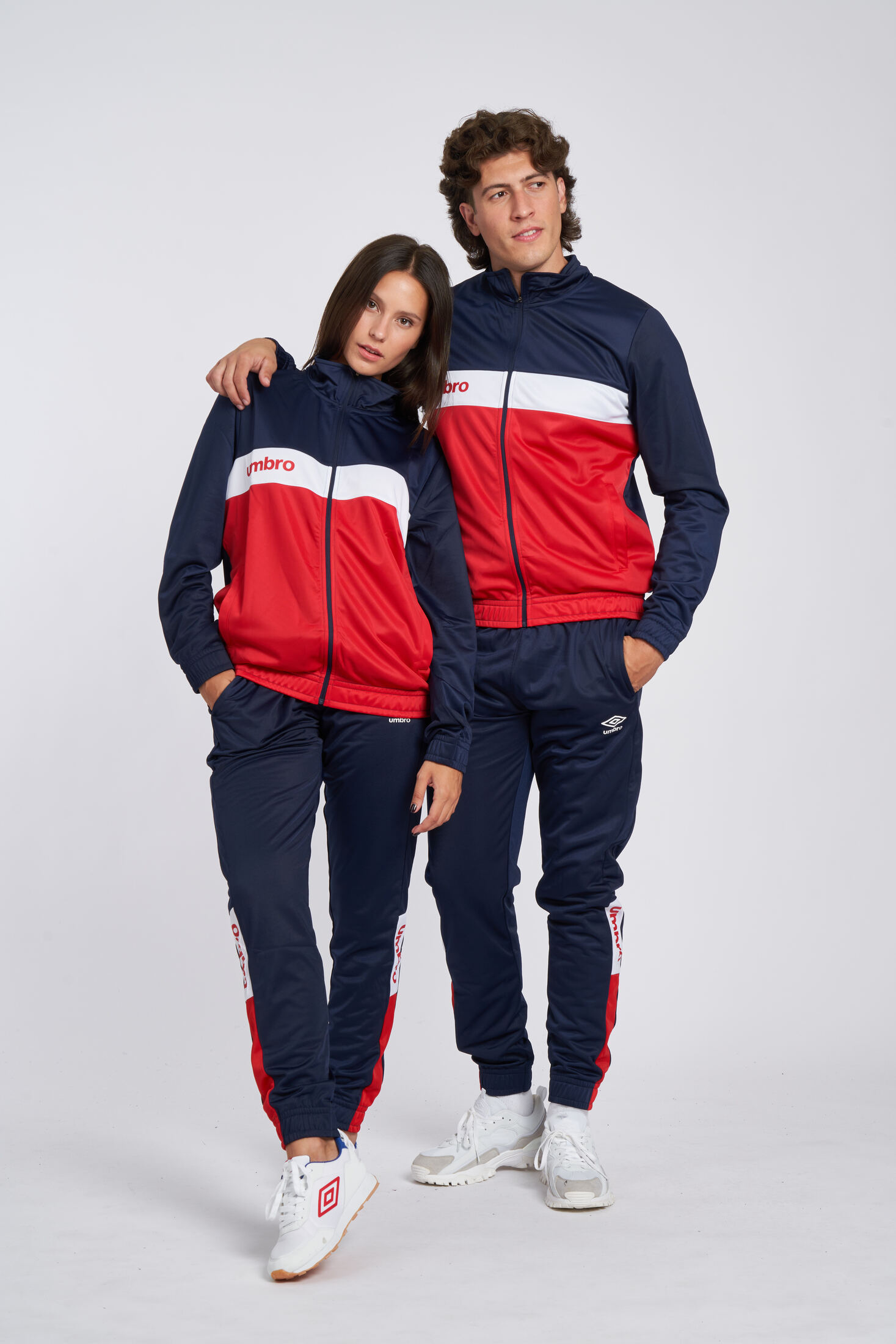Chaqueta Umbro Fw Sportswear Track Top Dark Navy / Vermillion / Brilliant White