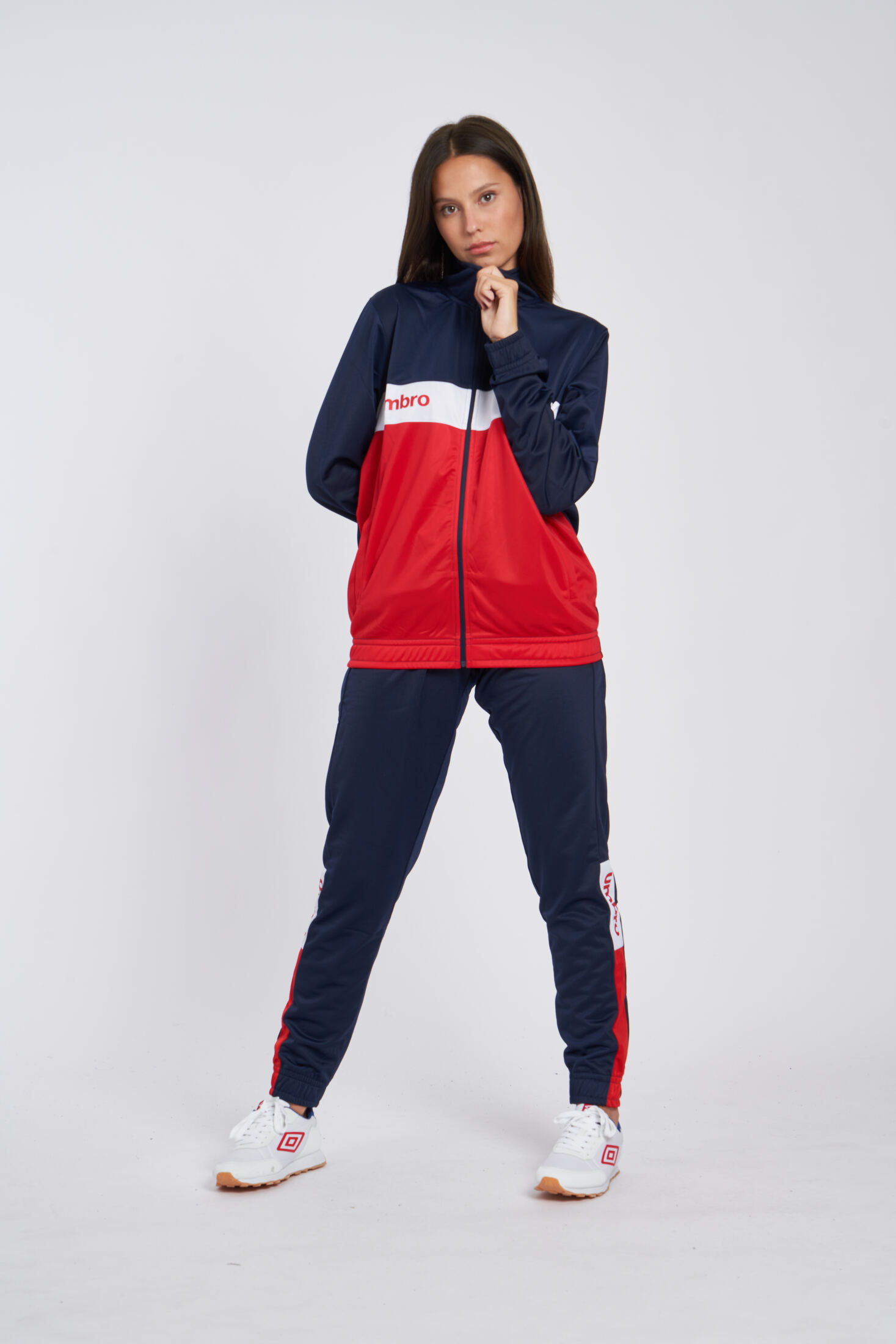 Pantalon Umbro Fw Sportswear Track Pant Dark Navy / Vermillion / Brilliant White