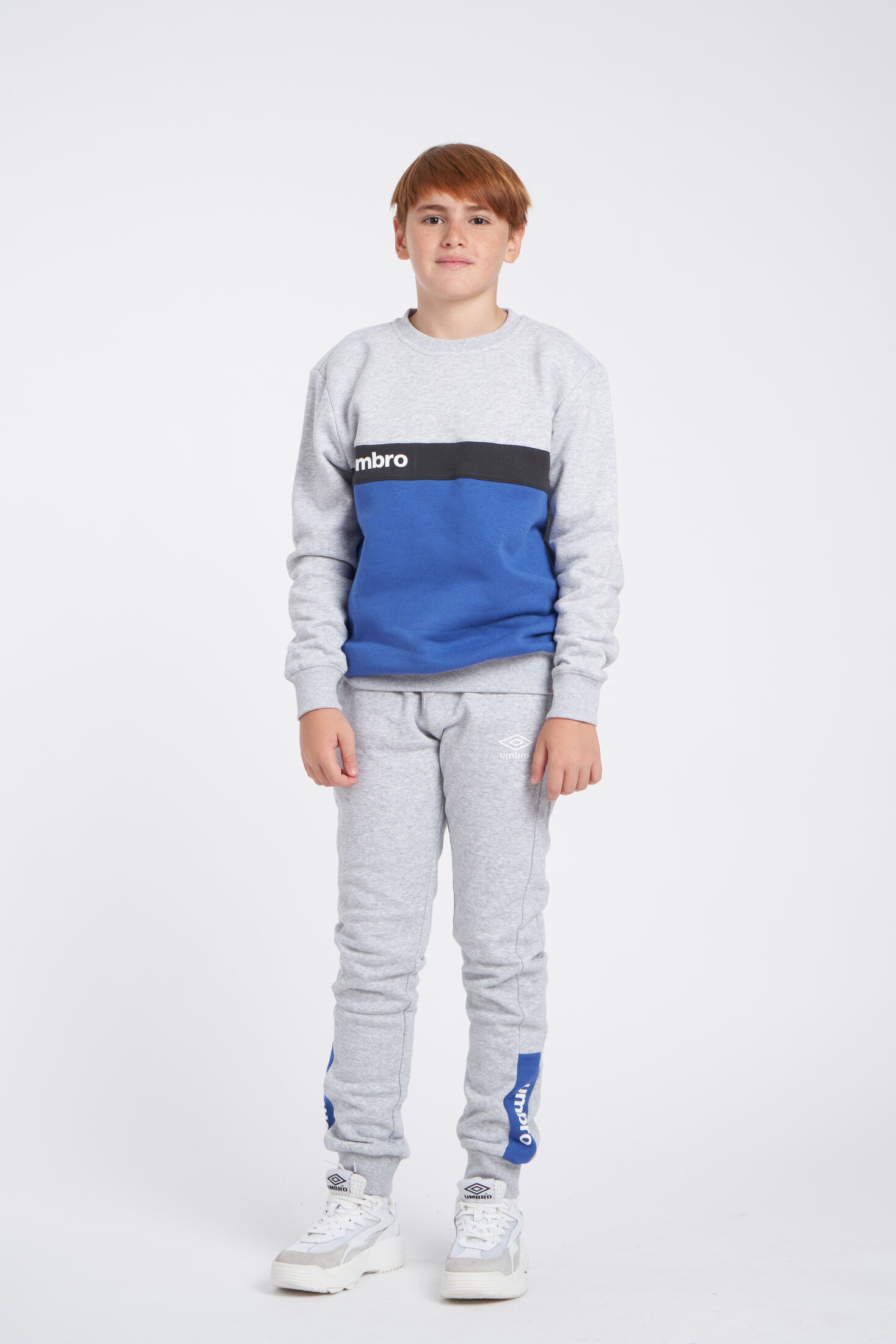 PANTALÓN UMBRO FW SPORTSWEAR JOGGER - JNRGREY MARL / NOUVEAN NAVY