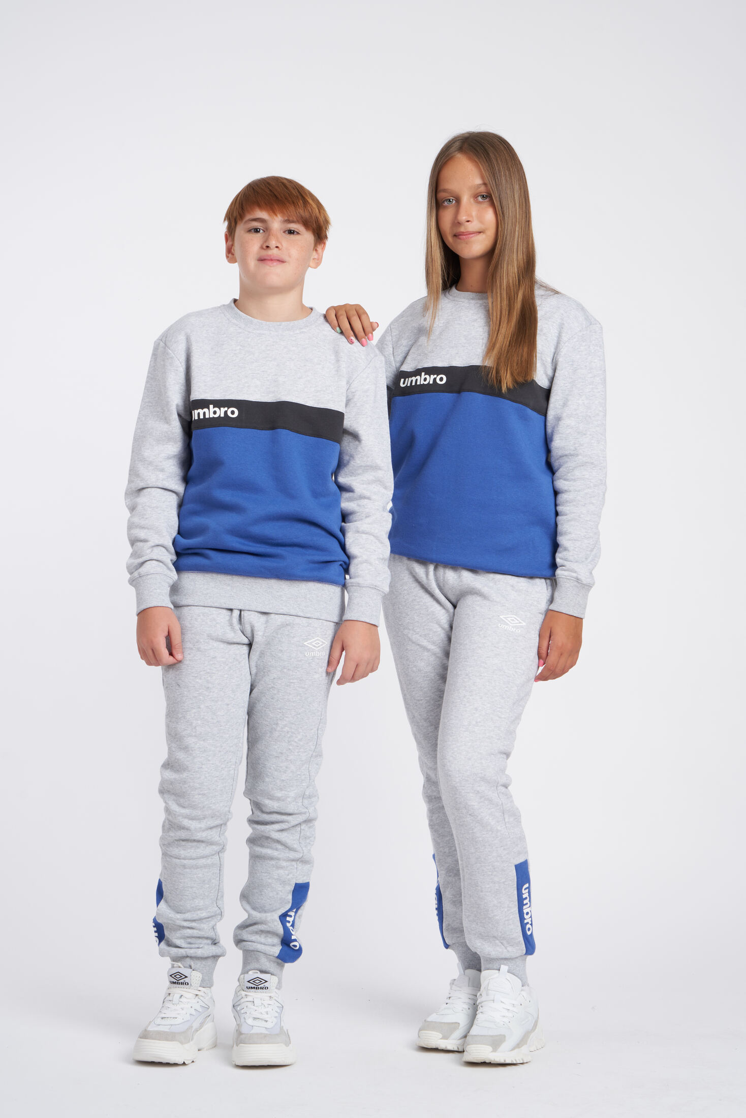PANTALÓN UMBRO FW SPORTSWEAR JOGGER - JNRGREY MARL / NOUVEAN NAVY