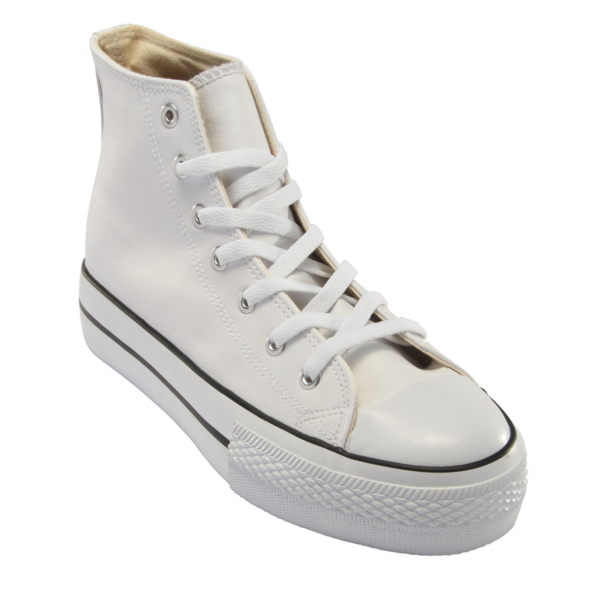 Zapatilla John Smith Libel Piel Blanca