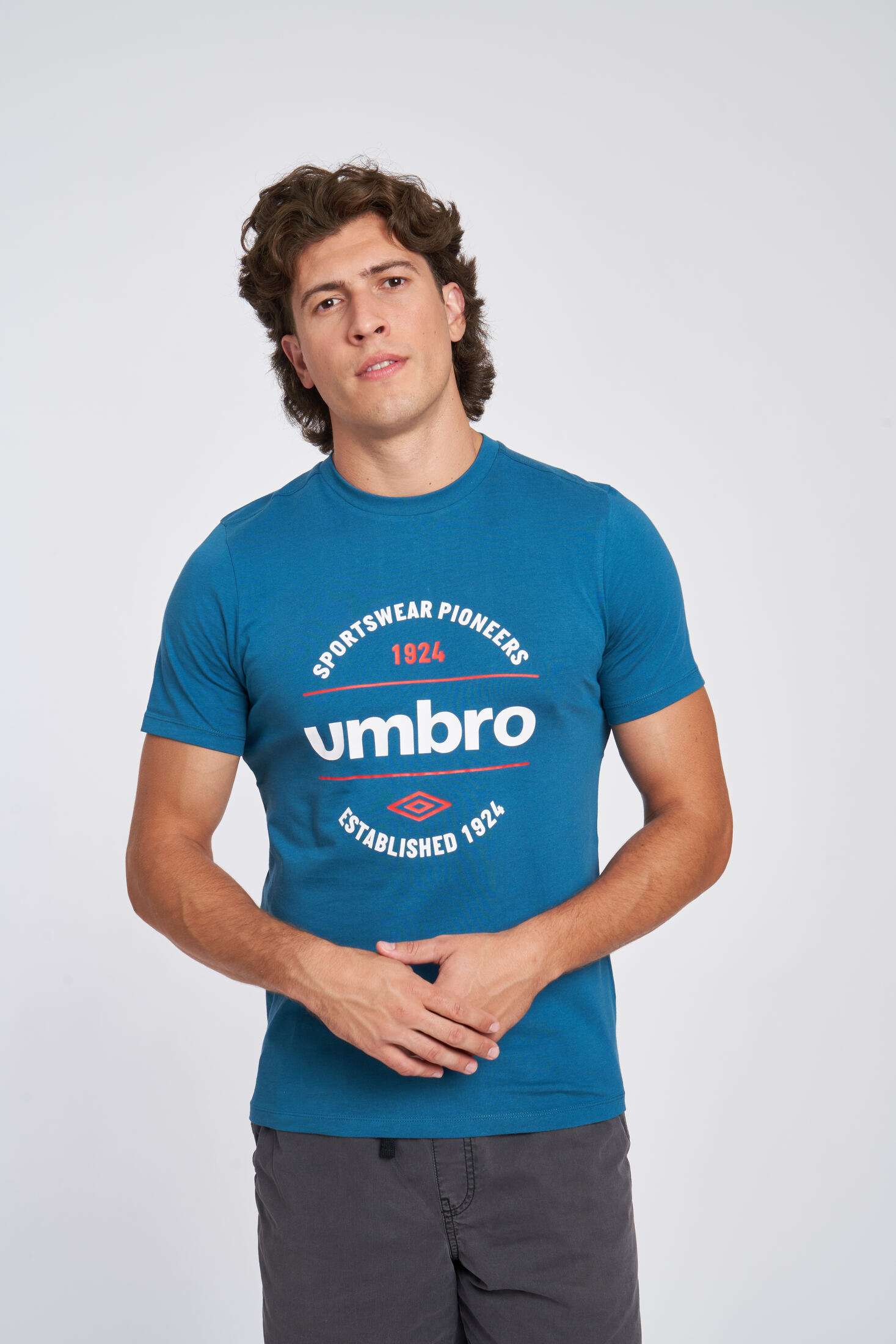 Camiseta Umbro Fw Circular Graphic Tee Lyons Blue