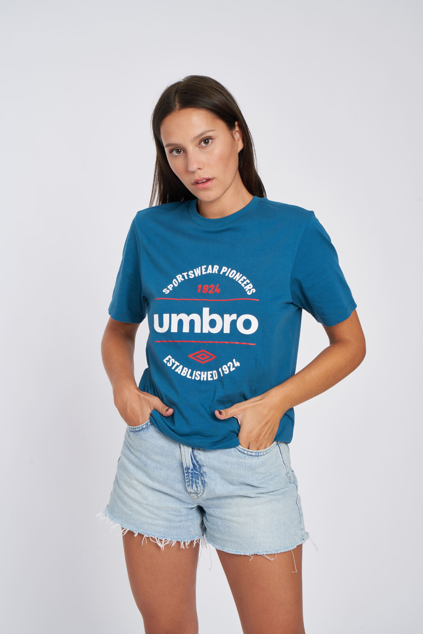 Camiseta Umbro Fw Circular Graphic Tee Lyons Blue