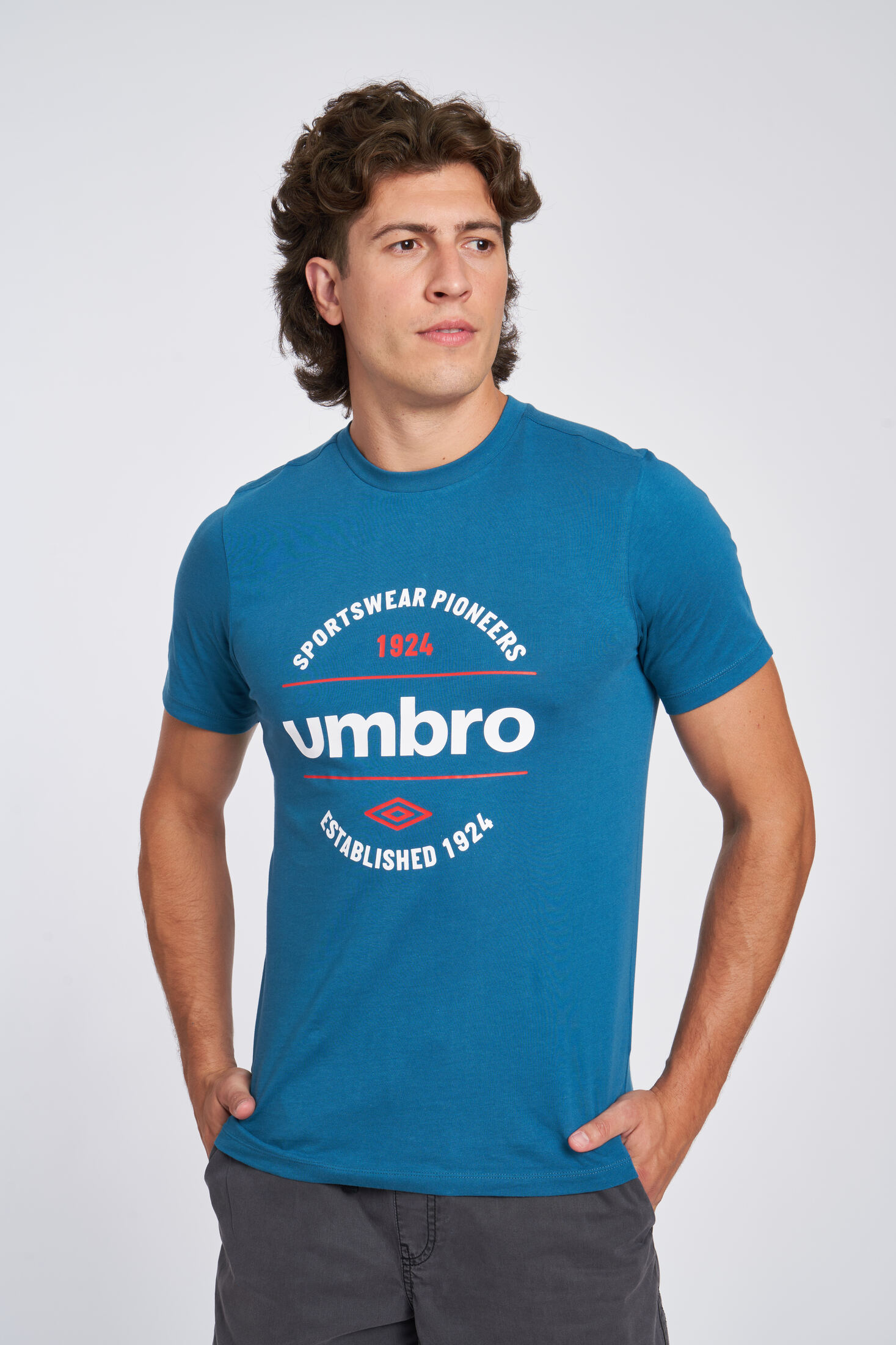 Camiseta Umbro Fw Circular Graphic Tee Lyons Blue