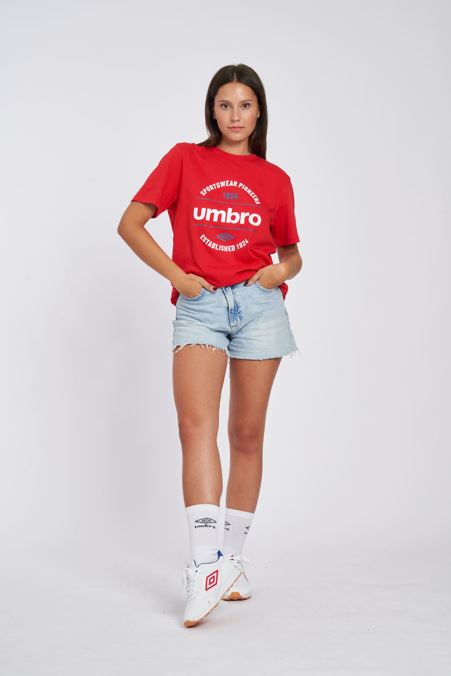 Camiseta Umbro Fw Circular Graphic Tee Vermillion