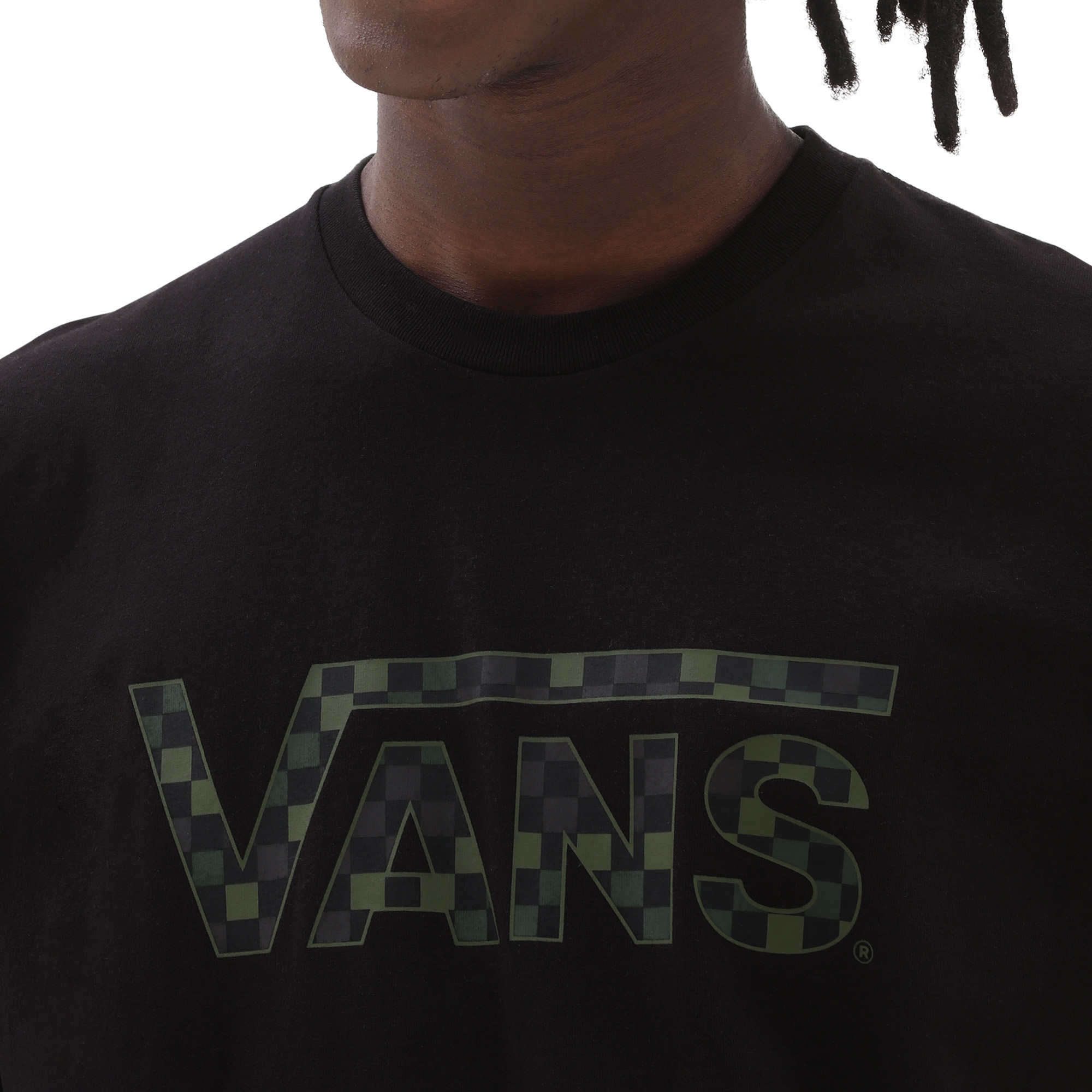 Camiseta Vans Checkered Negra
