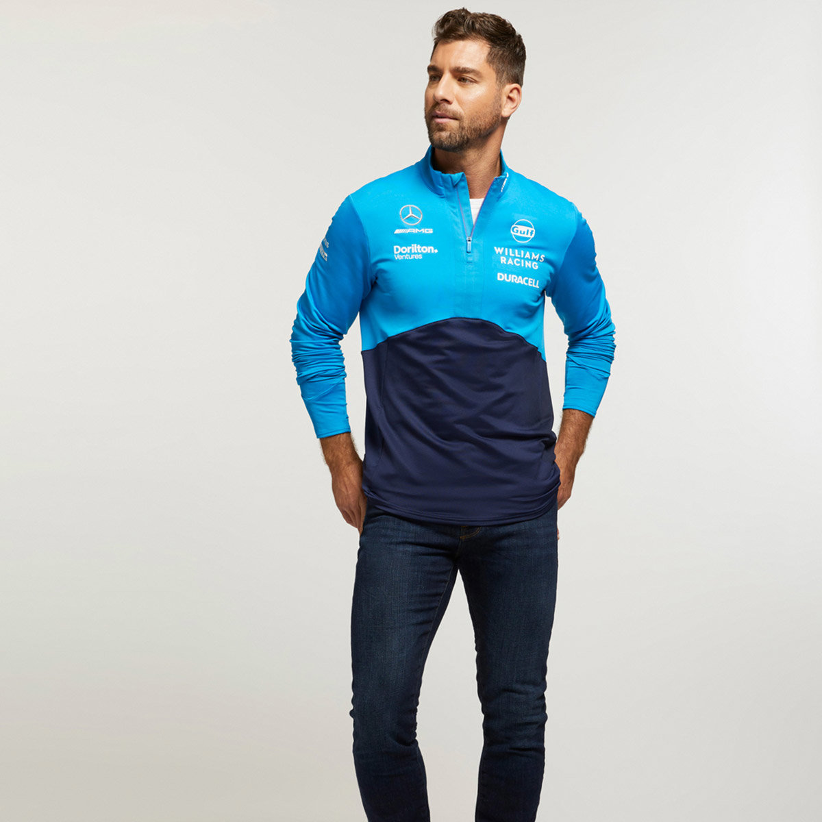 Sudadera Umbro Williams Racing Mid Layer Top Peacoat / Diva Blue