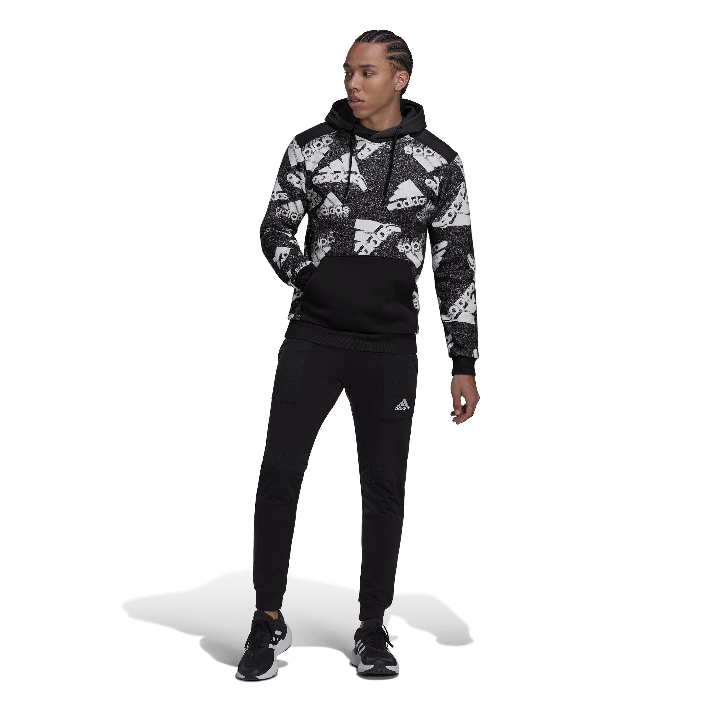 Sudadera Adidas Sportwear Negra