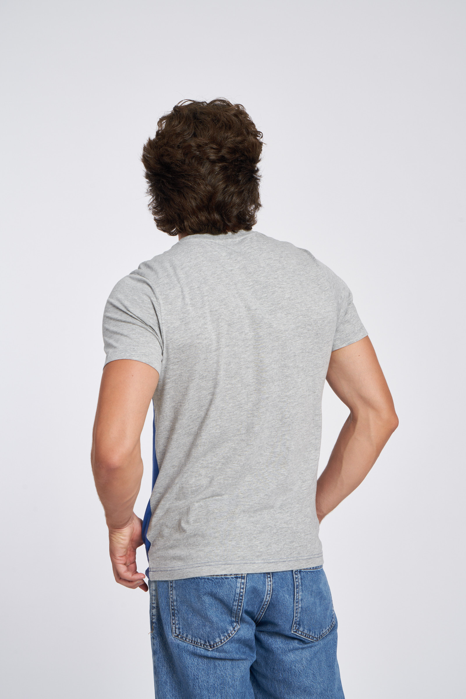 Camiseta Umbro Fw Sportswear T-shirt Grey Marl / Nouvean Navy / Woodland Grey