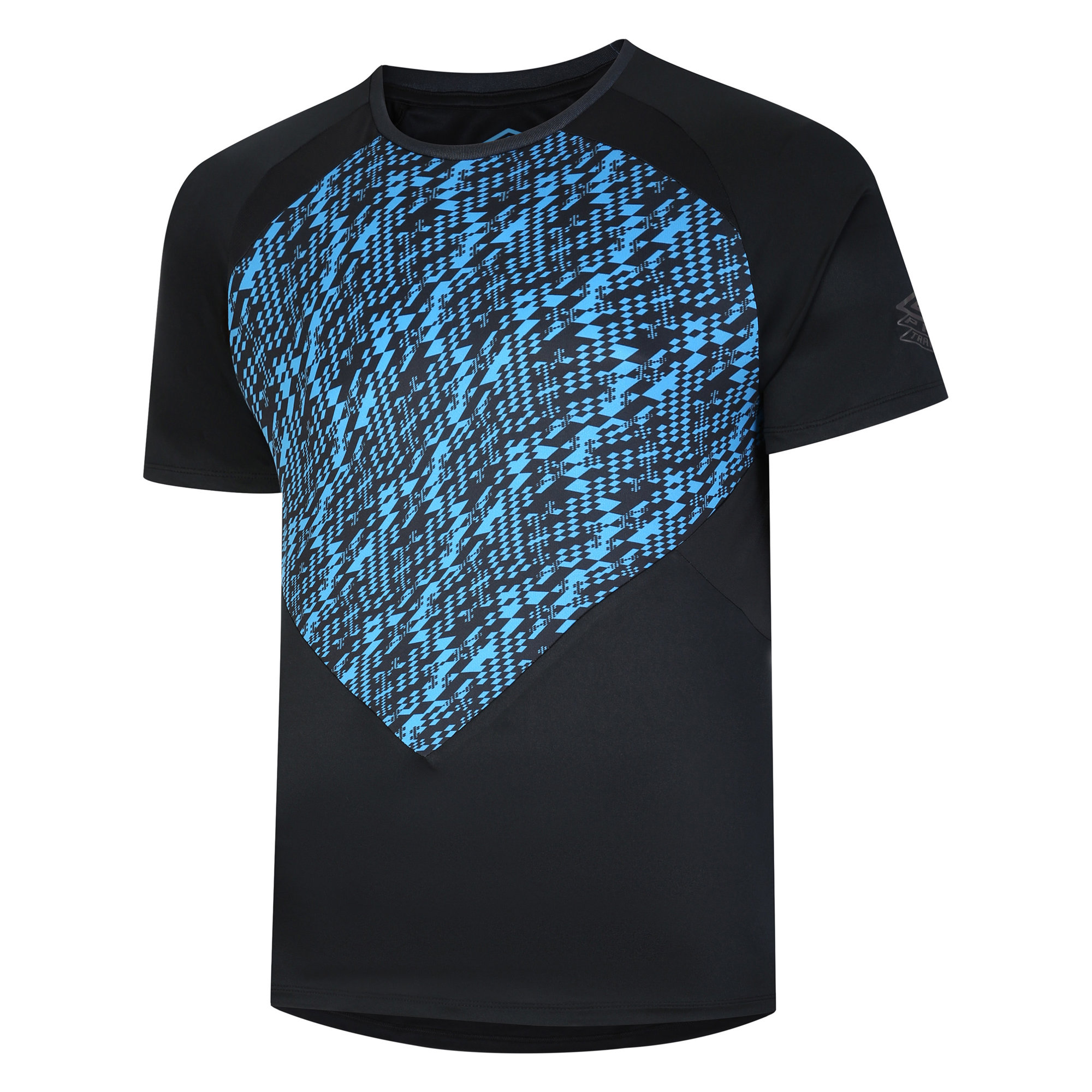 Camiseta Umbro Pro Training Graphic Jersey Black / Malibu Blue