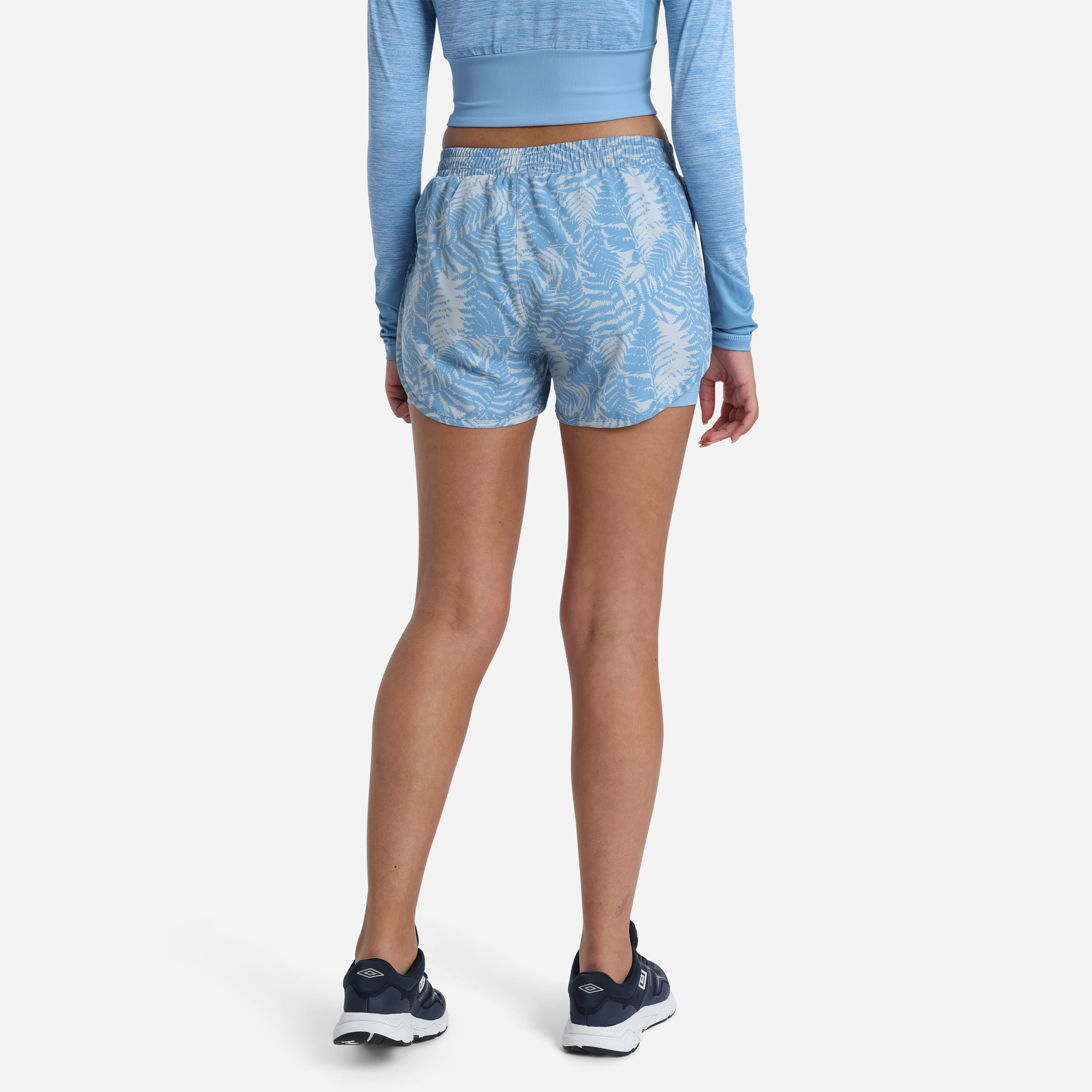 Short Umbro Pro Training Printed Hybrid Short - Womens - Allure / Silver Gray