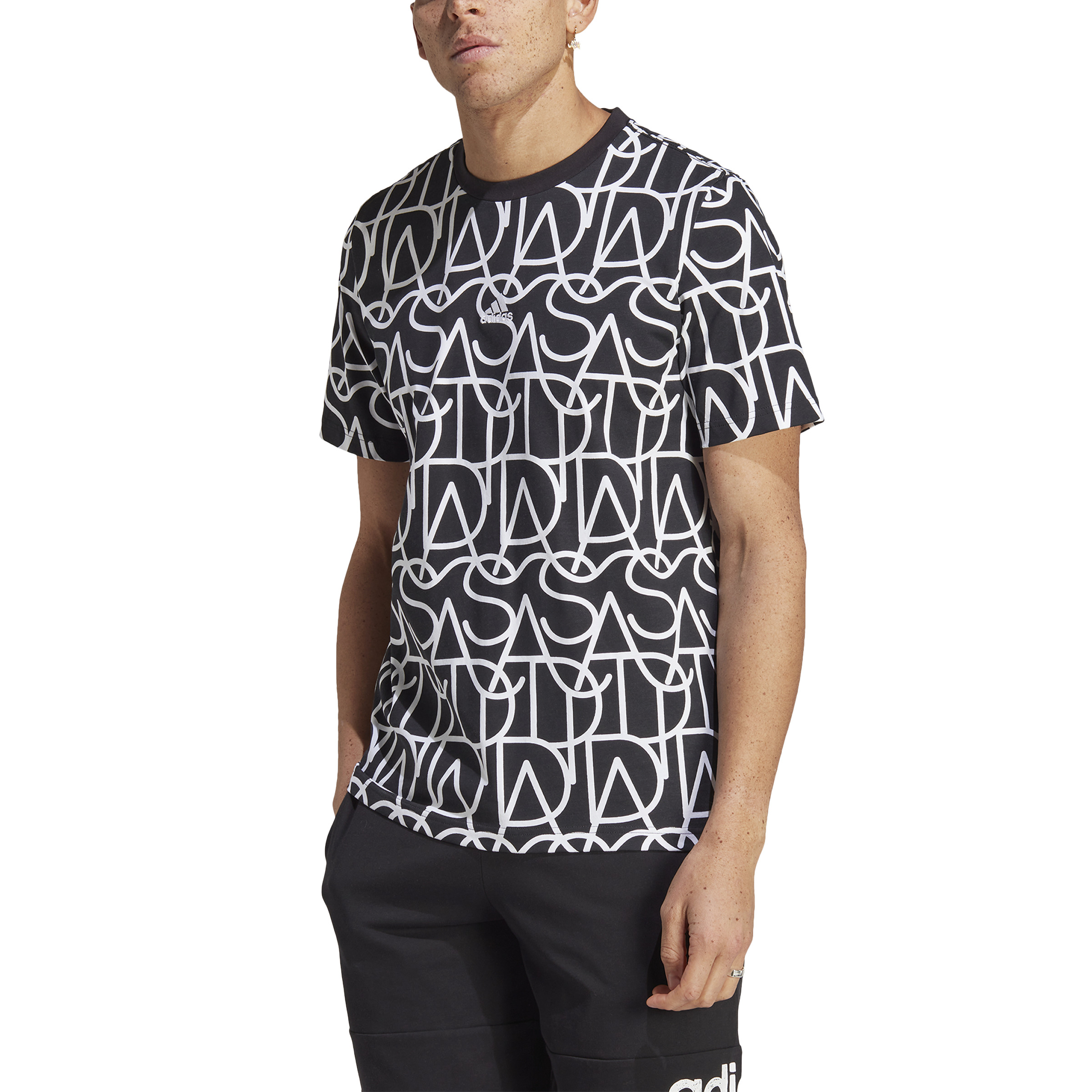 Camiseta Adidas Script Negra