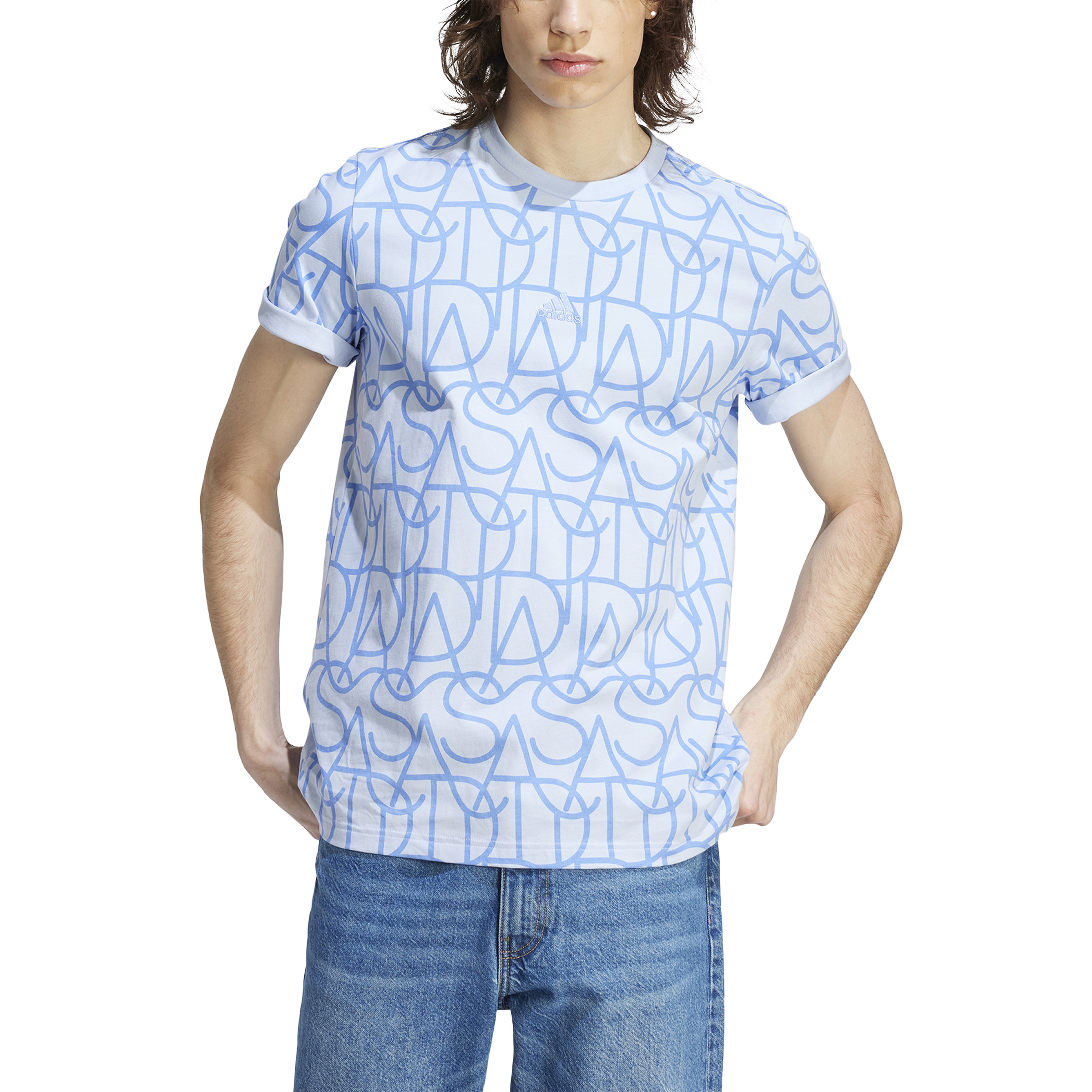 Camiseta Adidas Script Azul