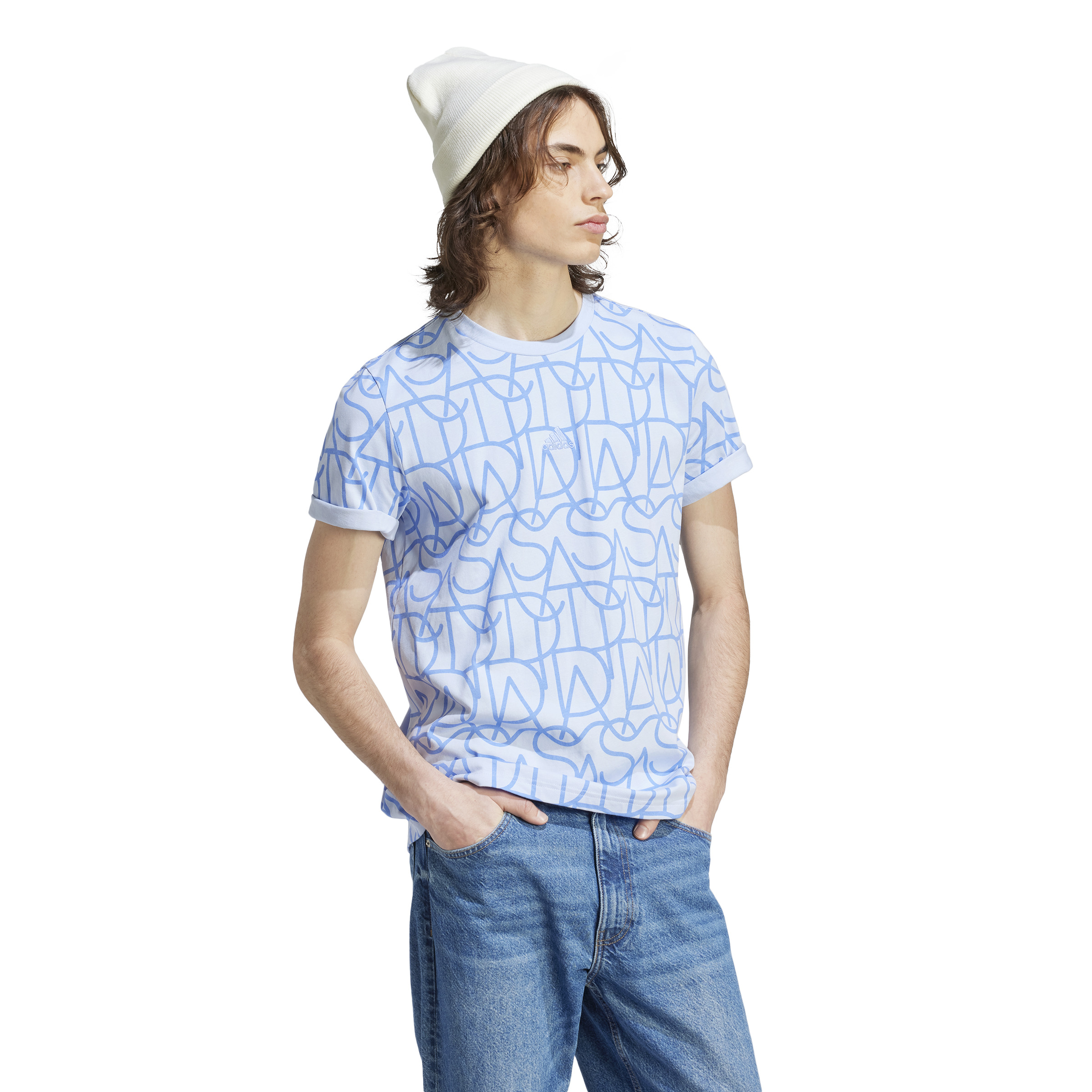 Camiseta Adidas Script Azul