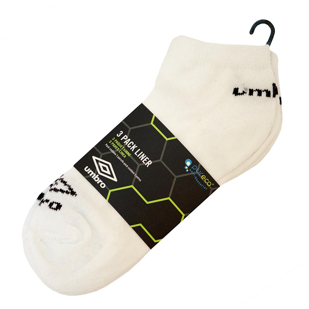LINER SOCK - 3 PACK WHITE
