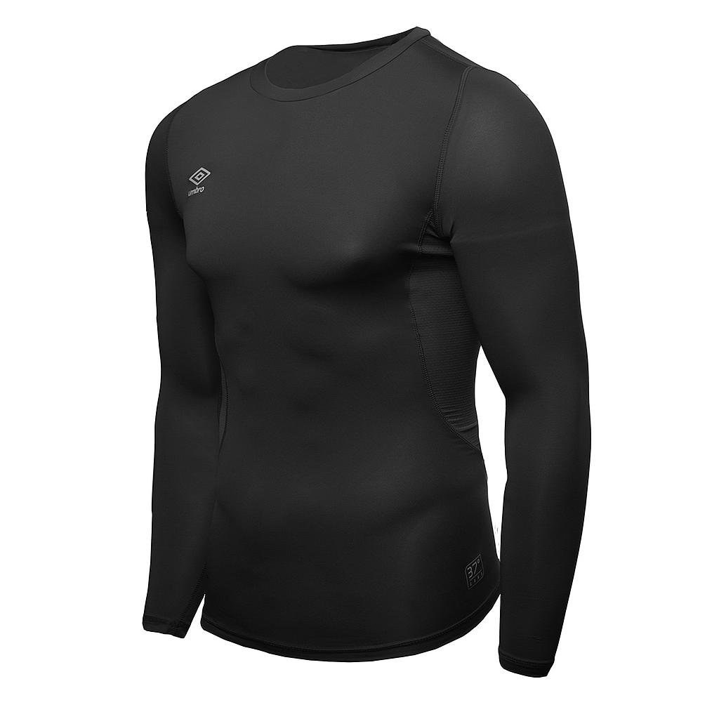 Camiseta Térmica Umbro Core LS Negra Adulto