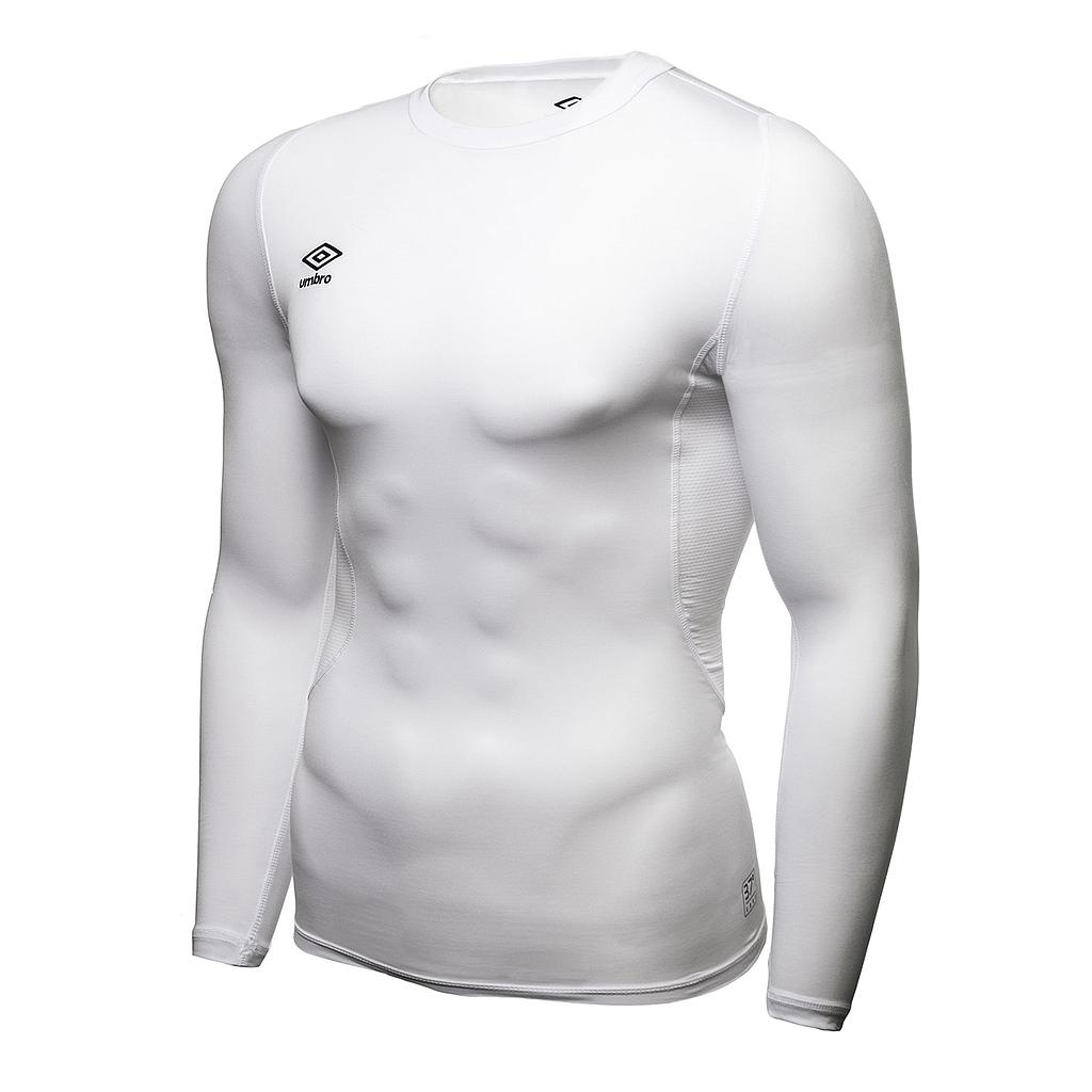 Camiseta Térmica Umbro Core LS Blanca Adulto