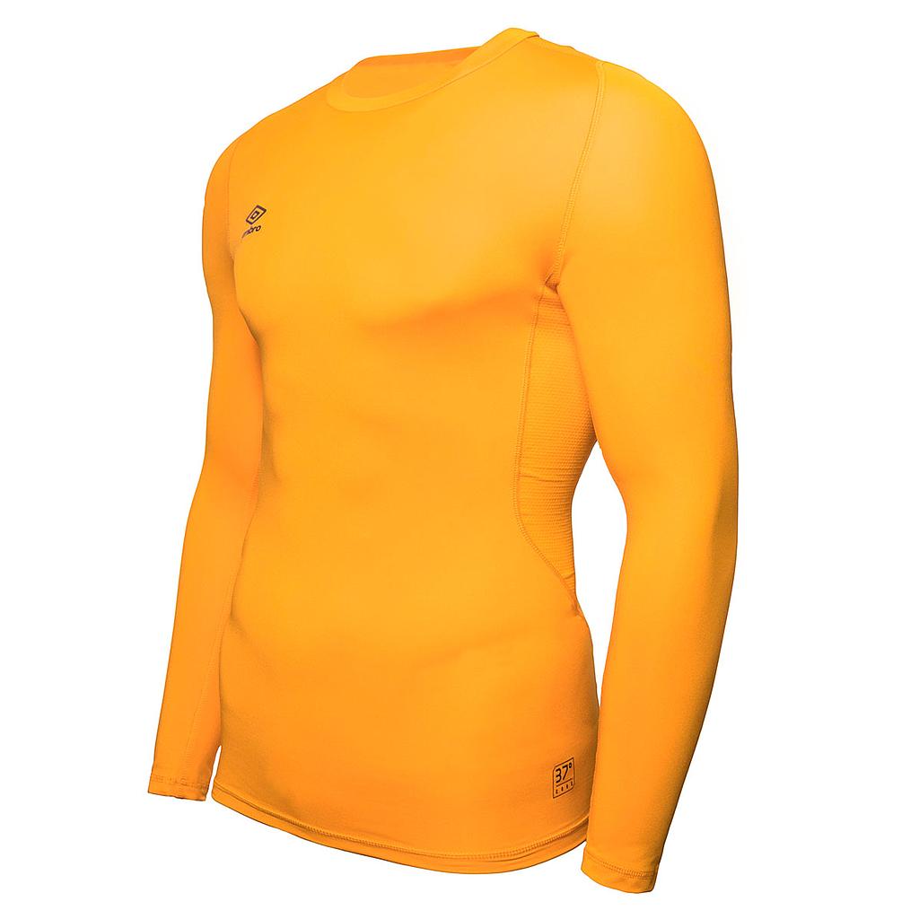 Camiseta Térmica Umbro Core LS Amarilla Adulto