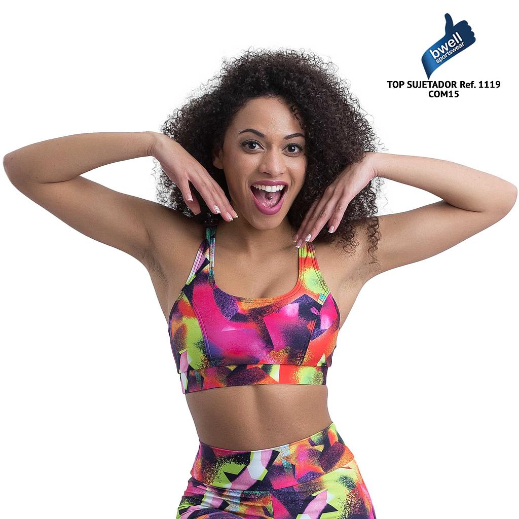 Sujetador Deportivo Happy Dance Estampado