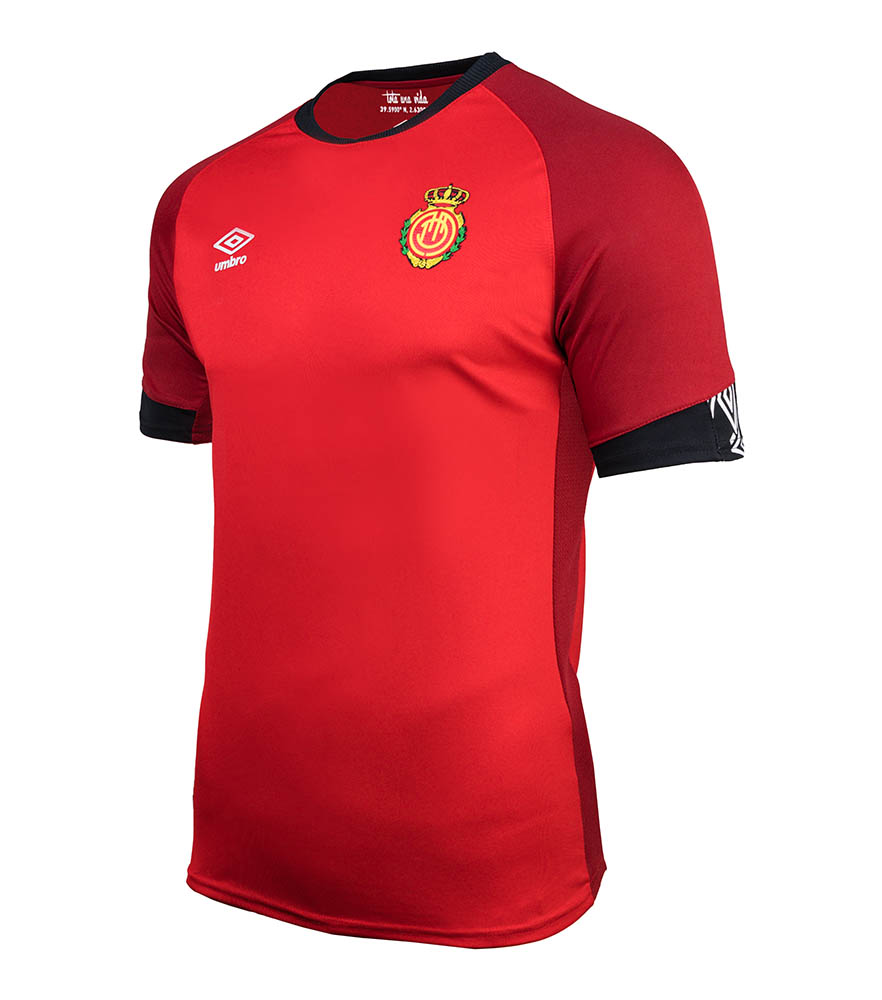 JERSEY RCD MALLORCA HOME'19  RED / DARK RED / BLACK / WHITE CAMISETA RCD MALLORCA 1ª EQUIPACIÓN