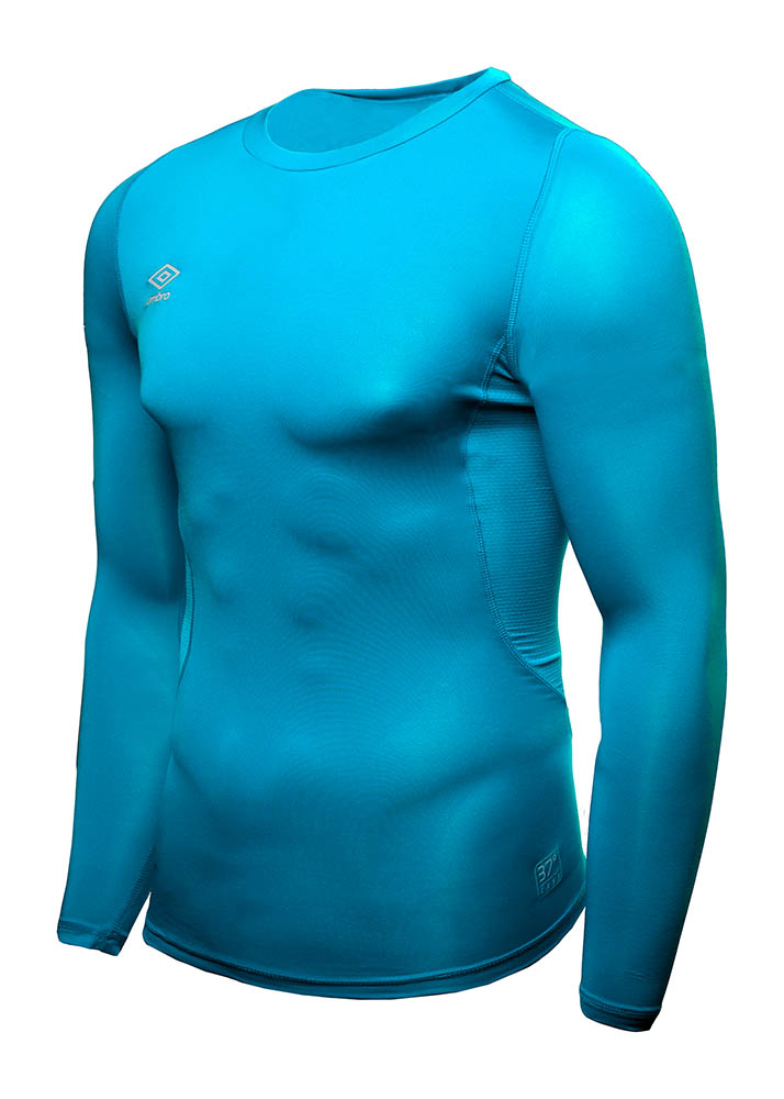 Camiseta Térmica Umbro Core LS Vista Blue Junior