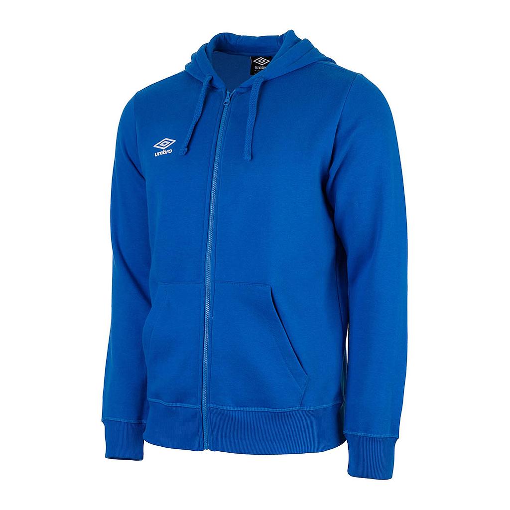 65521U-038 FW LARGE LOGO ZIP THROUGH HOODIE REGAL BLUE