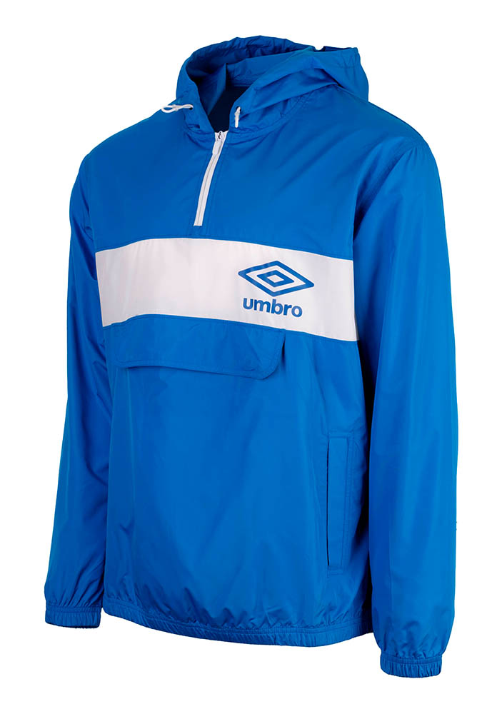 65510U-HG9 PANELLED 1/2 ZIP CAGOULE REGAL BLUE / BRILLIANT WHITE