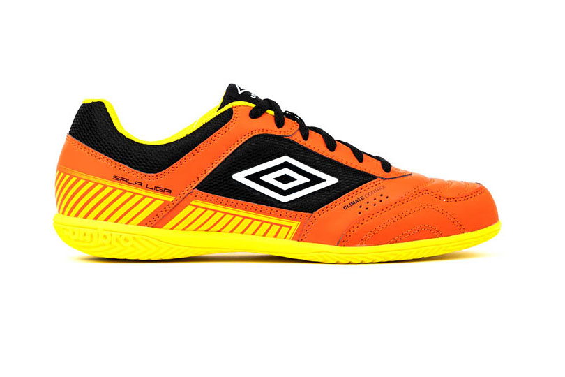 81573U-HLA UMBRO SALA II LIGA TANGERINE TANGO / WHITE / BLACK / BLAZING YELLOW