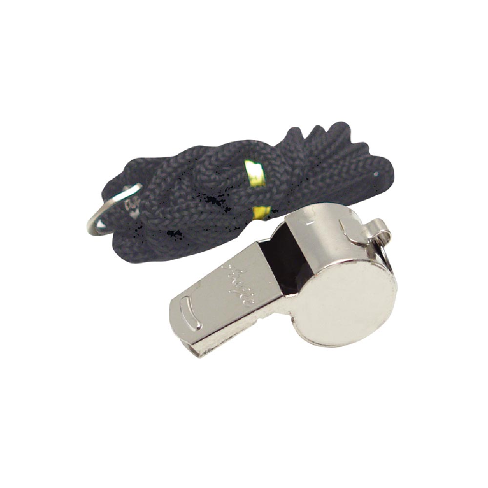 Silbato metálico con colgador Grey