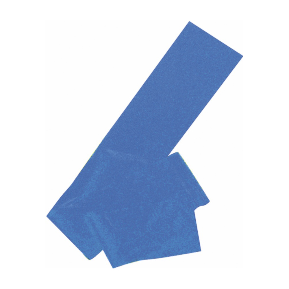 Banda de látex para ejercicios. 150x15 cm. grosor 0.65 mm. azul Blue