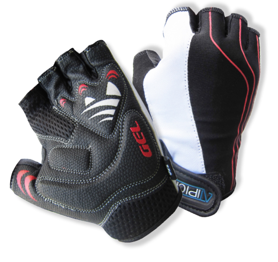 Guantes Ciclismo mod. Stripe Palma Gel Negro