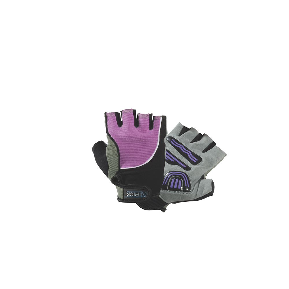 Guantes halterofilia LILA mod. TONO, spandex con palma GEL. Purple