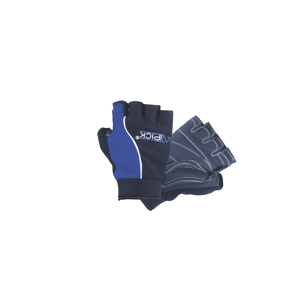 Guantes halterofilia mod. HOOK. Black/Blue