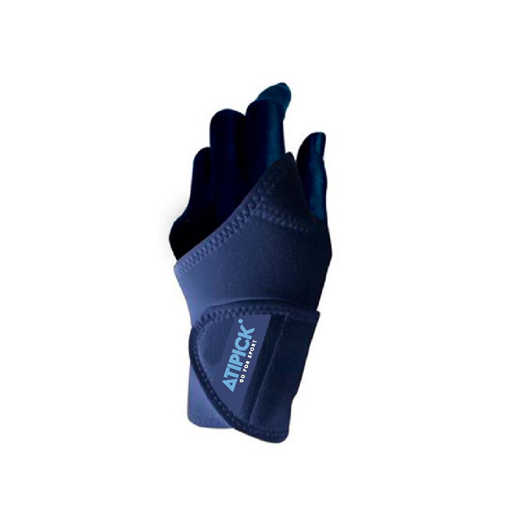 Muñequera estabilizadora flexible en neopreno ajustable, pulgar DERECHO abierto (UNIDAD) Blue
