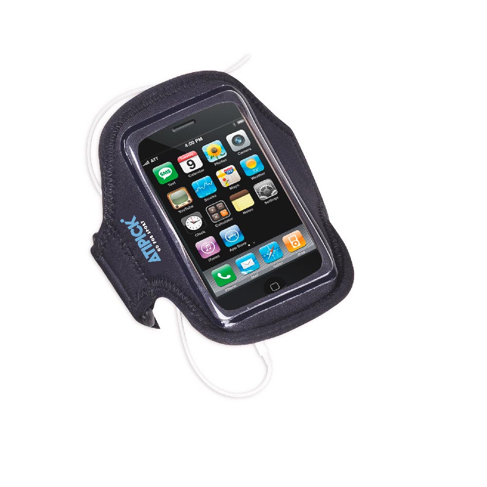 Funda brazalete neopreno para IPhone y dispositivos hasta Samsung Note: 8 x 16 cm Black