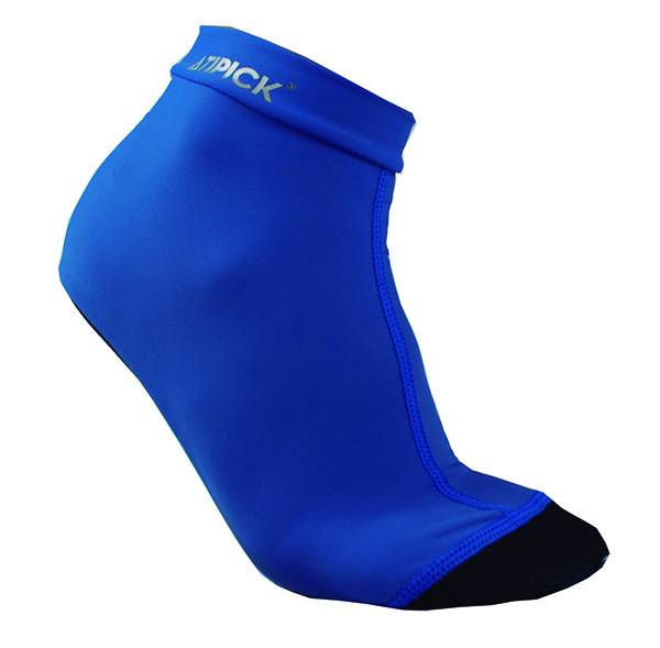 Calcetines anti-deslizantes elastano, color azul. 