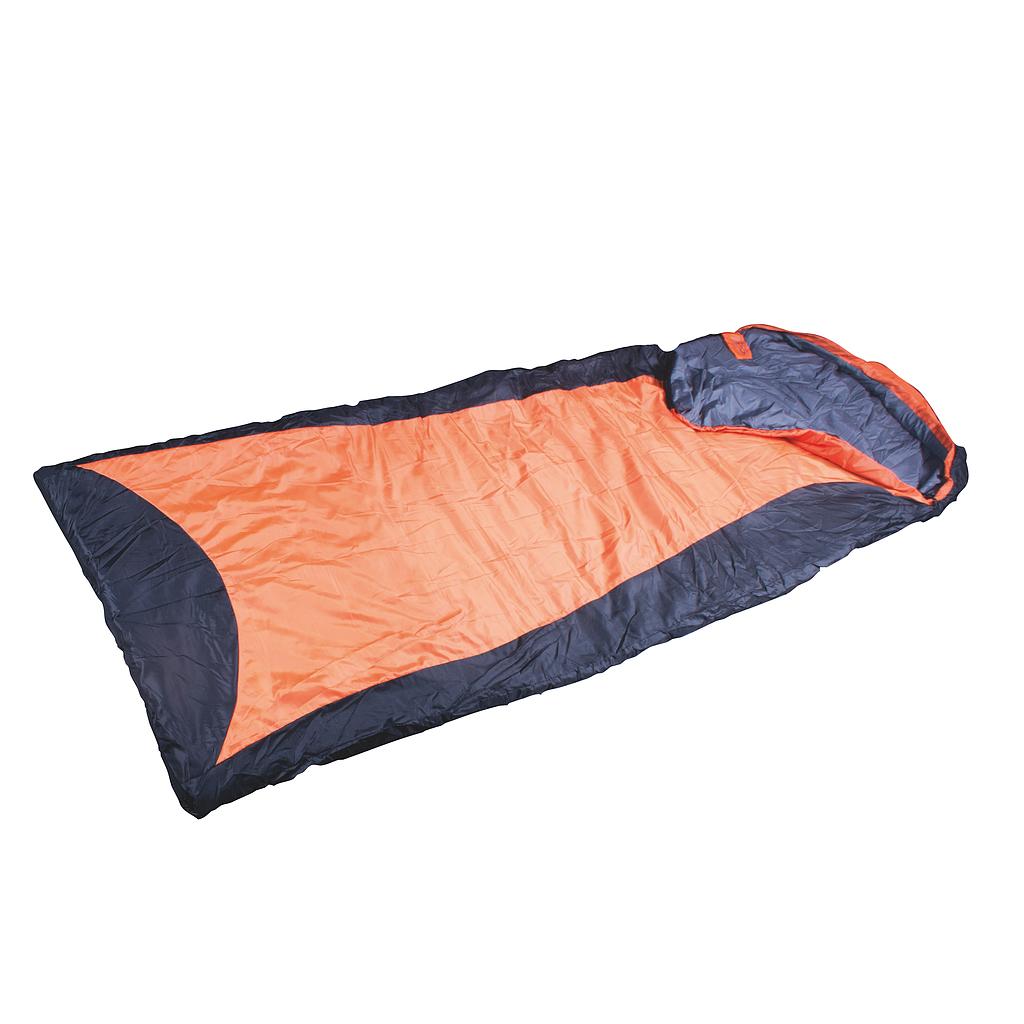 Saco Ultralight (190+30)x75CM,Negro/naranja Orange