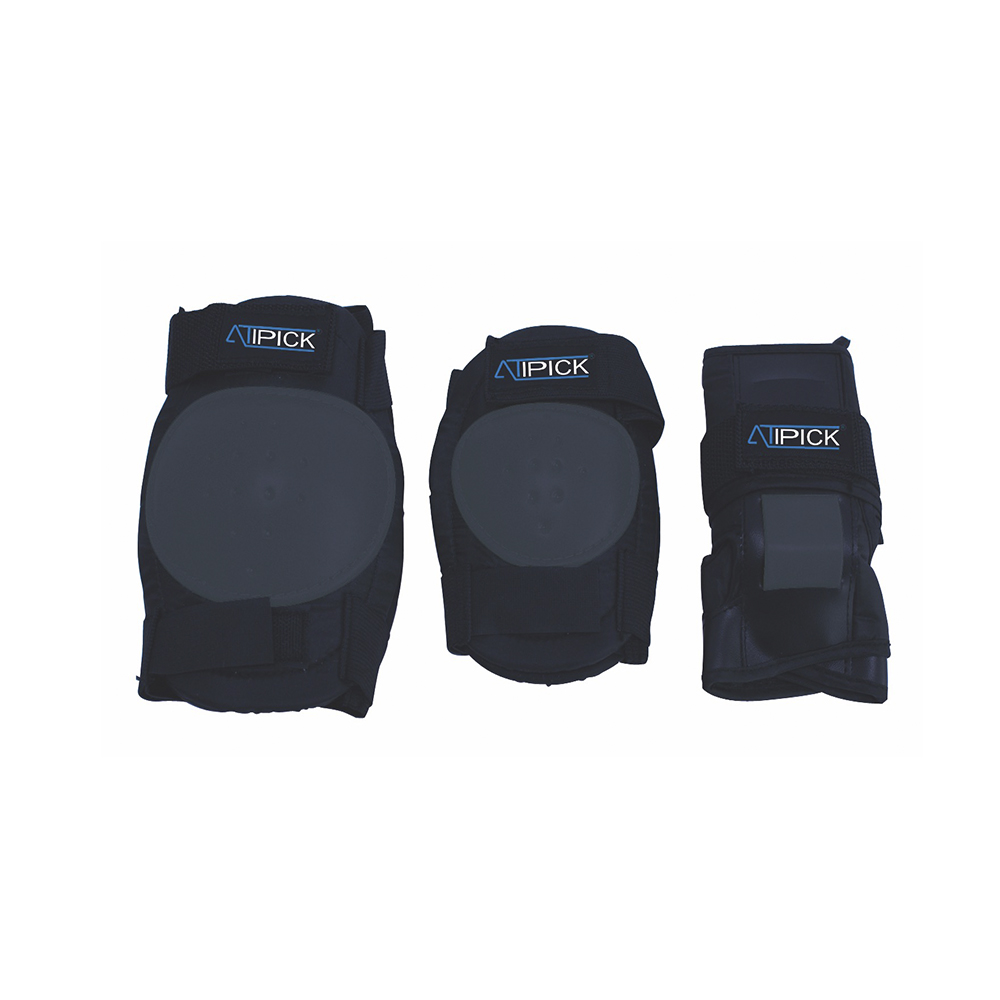Set protecciones patinaje junior (negro) Black