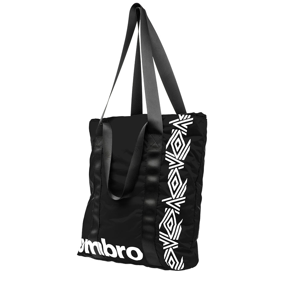 30790U-090 PADDED TOTE BLACK / WHITE