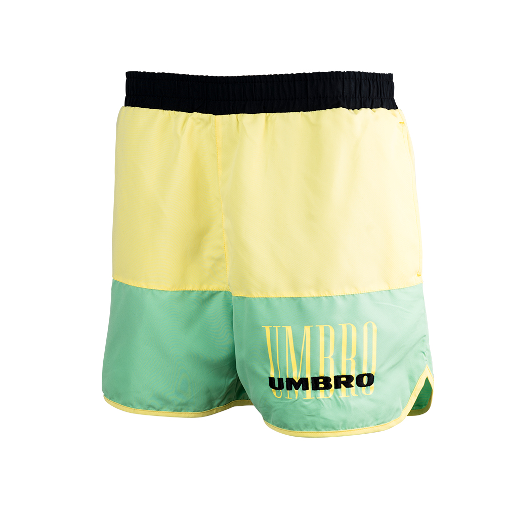 Bañador Umbro Ethos Swim Short Black / Soft Yellow / Aqua Mint