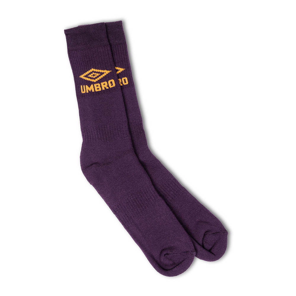 C30005-JKX-CLASSICO SOCK - UNISEX HELIOTROPE / SAFETY YELLOW