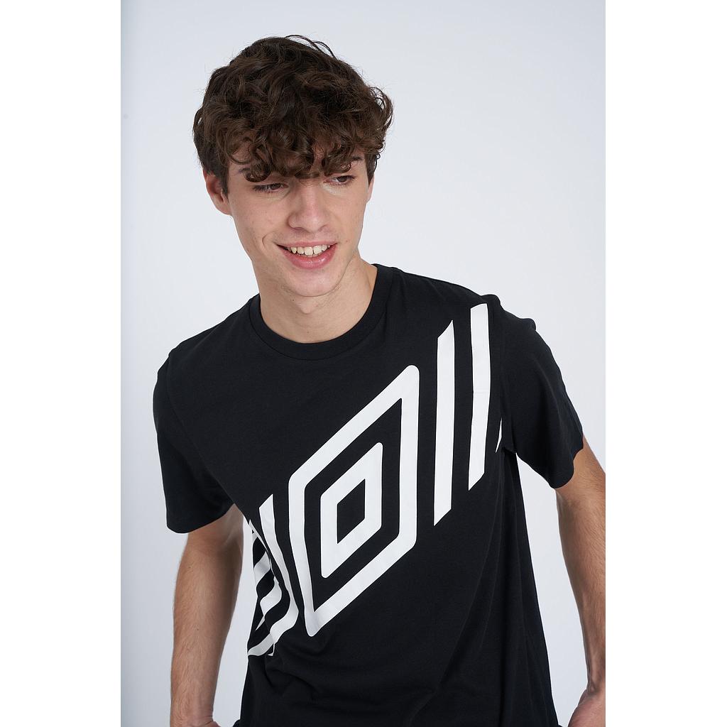 FW DIAMOND SASH GRAPHIC TEE BLACK