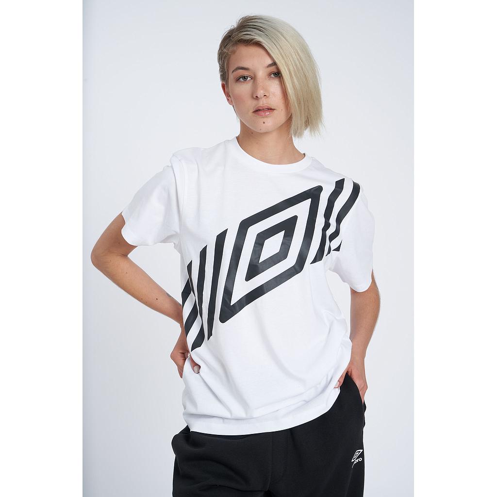 FW DIAMOND SASH GRAPHIC TEE BRILLIANT WHITE