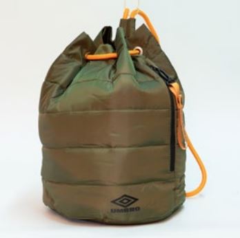 UMBRO FARADAY BUCKET BAG DARK OLIVE / BLACK / ORANGE