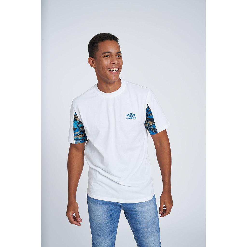 UMBRO RESORT CREW TEE WHITE / SCUBA