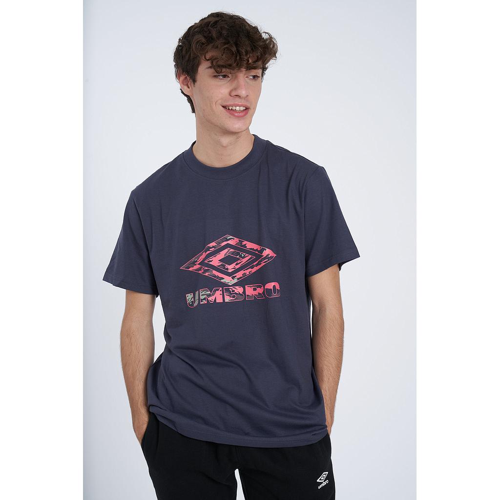 UMBRO RESORT GRAPHIC TEE INDIAN INK / PINK LIFT MULTI