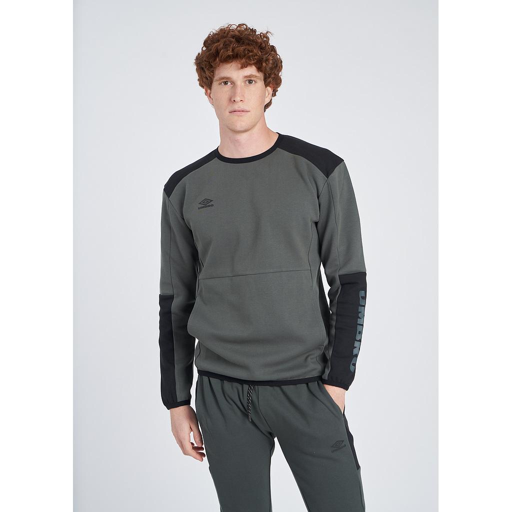 UTILITY CLR BLOCK SWEAT RED DAHLIA / BLACK (copia)